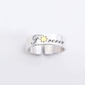 Miniatyrbilde 3 av 5: 2x For Sol Måne Matchende Ringer For Par Forlovelse Bryllup Ring Bånd Sett