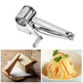 Miniatyrbillede 2 af 5: Rustfri Stål Oste Rivjern Rotations Cylindre Grøntsags Skærer Slicer Shredder