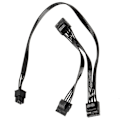 Miniatyrbillede 1 af 3: 6-polet til 3x IDE-driverstrømkabel Kompatibel med EVGA Supernova 650 750 850