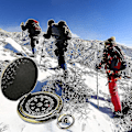 Miniatyrbild 3 av 5: Fickkompass, Fickkompass Mässing Vattentät Bärbar Fickur Utomhus Fällbar Kompass För Resor Camping Vandring Utomhus Kompass Navigering