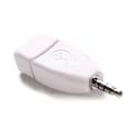 Pikkukuva 5 / 5: Sovitin auton muuntajaan USB 2.0 naaras - 3,5 mm uros AUX-ääni kestävä auton pistokkeen liitin