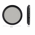 Miniatyrbillede 2 af 5: Zomei Justerbar Variabel Neutral Density Filter Fader ND2-ND400 58mm BG
