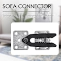 Miniatyrbillede 2 af 5: 2 stk. Sofa Couch Sektionsmøbel Connector Joint Snap Style