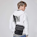 Miniatyrbilde 2 av 5: Unisex Skuldertaske Lille Skuldertasker Læder Messenger Crossbody Taske Til Mænd Gave