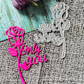 Miniatyrbillede 4 af 5: Kærlighedsrose Skærestans Scrapbooking Stencil Metal Skærestans Kort Embossing