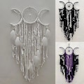 Miniatyrbillede 2 af 4: Triple Moon Goddess Boho Halvmåne Stor Drømmefanger Dekoration Hjem 1