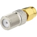 Miniatyrbild 2 av 3: Dab-antenn-adapter Sma-kontakt från F-typ hona till Sma-hane Rf-omvandlare