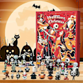 Miniatyrbillede 1 af 4: 24 Ruder Halloween Blind Box Mini Figurer Dukker Party Overraskelseslegetøj