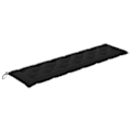 Miniatyrbilde 2 av 4: Hagebenk Pute Svart 200x50x7 Cm Stoff