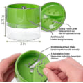 Miniatyrbilde 2 av 3: Håndspiral Cutter 3 i 1 grønnsakskutter, Veggie Spiral Cutter, Courgette Spaghetti Maker, Justerbar Spiral Cutter