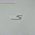 Miniatyrbillede 1 af 5: Bagmærke til Cayenne S Bogstav Logo Bagklap Bagklap Navneskilt Emblem 82 x 38 matte silver