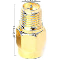 Miniatyrbilde 3 av 5: SMA hann til RP-SMA hunn RF rett kontakt gullbelagt adapter for Wi-Fi antenne repeater radiosignal forlengelseskabel 4 stk