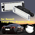Miniatyrbild 2 av 4: 2 st 18 LED-nummerplåtslampor för Renault Megane 2 Clio Laguna 2 Megane 3 Twingo