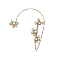 Miniatyrbilde 1 av 5: Boho Hippie Blomster Faux Pearl Øre Wrap Øre Crawler Blomster Øre Brusk Mansjett
