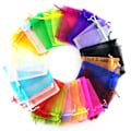 Miniatyrbillede 1 af 5: 100 stk. netpose med tilpasset logo i chiffon organza smykkepose