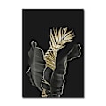 Miniatyrbild 5 av 5: Väggdekor vardagsrum sovrum modern väggkonst present bild guld svart blomma växt ramfri 40*60cm