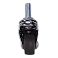 Miniatyrbillede 1 af 3: Mini hjul 1 tommer M8x15mm Tpesilent hjul med bremse Universal møbelhjul --4 pakket