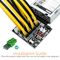 Pikkukuva 2 / 5: Eth Btc Mining Gpu 1100w/750w/ 1750w/2000w/2400w Psu Breakout Board 12 X 6pin