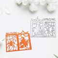 Miniatyrbillede 2 af 5: Halloween Edderkop Web Metal Skæredør Stencil Diy Scrapbooking Album Papirkort Skabelon Form Embossing Craft Dekor