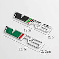 Miniatyrbild 4 av 5: 3D Metall VRS Logotyp Bil Frontgrill Emblem Badge Bagageutrymme Dekal För Skoda Octavia 3 2 A5 A7 Mk3 Mk2 Kodiaq Superb Fabia Tillbehör grill red silver