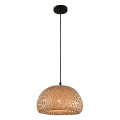 Miniatyrbillede 1 af 5: Belysning Rattan Lampe Håndlavet Bambus Lysekrone Retro Cafe Bar Lounge