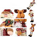 Miniatyrbillede 5 af 5: Plush Julefigurer Hjemmedekoration 3 stk