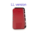 Miniatyrbilde 1 av 4: Høy kvalitet for New 3ds Ll New 3dsxl dekselhus deksel erstatning for New 3ds XL topp bakdeksel spillkonsoll red ll version