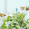 Miniatyrbilde 3 av 5: Kunstig simulert sommerfuglpinne Hagegård Planteplen dekorasjon - 15 stykker