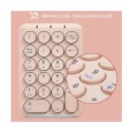 Pikkukuva 5 / 5: Langaton numeronäppäimistö Bluetooth-numeerinen näppäimistö Pyöreät näppäimet Numpad 22 näppäintä Ladattava numeronäppäimistö