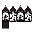 Miniatyrbild 1 av 5: Spökpresentask Skärmaskin Handgjord Stencilform Präglingsmönster