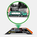 Miniatyrbild 3 av 5: Intern för M.2 Sata 500mb/s för M.2 Ngff- styrkort för stationärt stöd