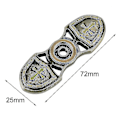 Miniatyrbillede 4 af 4: Zink Legering Fingerspinner Top Fingerspil Legetøj Voksne Børn Fingerspinner Hånd Legetøj (1stk)