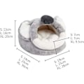 Miniatyrbillede 2 af 5: Varmt letvægts hamster marsvin seng vinter gnaver kæledyr seng (xl)