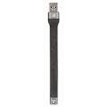 Pikkukuva 1 / 5: 20V PD nopea lataus USB3.1 Gen2 Type C joustava datakaapeli matkapuhelimille ja tableteille - Type C naaras - USB uros kaapeli