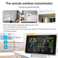 Miniatyrbild 4 av 5: Svart Fredag Wifi Väderstation Trådlös Inomhus Utomhus Hygrometer Termometer Temperatur Luftfuktighet Display Monitor Digital Väder Kompatibelecast