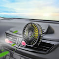 Miniatyrbillede 2 af 5: Enkelt hoved Usb Hjem Bil Auto Air Køling Fan Tre-trins Stærk Vind Justerbar