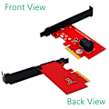 Miniatyrbillede 2 af 5: SFF 8643 til PCIe 4x adaptermodul 2,5 tommer U.2 PCIe-nvme 36-bens SSD-konverterkort til stationær pc til Windows 10/8