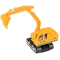 Miniatyrbilde 2 av 2: 4 stk. simuleringslegering bil, ingeniørkjøretøy, gravemaskin, bulldoser, barneleketøybilsett