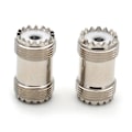 Miniatyrbillede 3 af 5: 2 stk. Sl16 Uhf So239 hun til Uhf hun lige konnektor Uhf hun til Uhf
