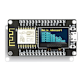 Miniatyrbild 2 av 5: Nodemcu Esp8266 Utvecklingskort Med 0.96 Tums Oled-display Ch340 Esp-12e Wifi-modul -usb För Mic