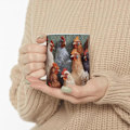 Miniatyrbillede 4 af 4: Kylling krus, 3d effekt kylling krus, sjov kylling kaffekop, hane kaffekopper, bedste julegave, kylling krus pun elsker gaver