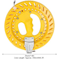 Miniatyrbilde 2 av 5: Dragerulle for drage 20 cm med kulelager, verktøy for snorvikling, grep, hjul, flygende verktøy, 200 meter snor for drageflyging med enkelt snor