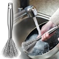 Miniatyrbillede 2 af 5: Gadgets til hjemmet Praktiske opvaskesvampe Hjemmebørste Stål Husholdningsopvaskesvamp Værktøj Rustfrit stål Puder Pan Skuresvampe Redskab Opvask Holdbar Køkken