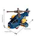 Miniatyrbild 3 av 4: Inertia Collision Morphing Helikopter - Transformerande Robotflygplan Taxileksak för Barn