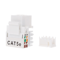 Miniatyrbillede 4 af 5: Cat6 Rj45 Indsats Keystone Gigabit Kobler Stik Standard Netværksmodul Slot