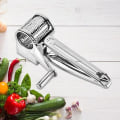 Miniatyrbillede 3 af 5: Rustfri Stål Oste Rivjern Rotations Cylindre Grøntsags Skærer Slicer Shredder