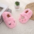 Pikkukuva 2 / 4: Poikien ja tyttöjen lämpimät plyysiset eläintossut lapsille talven sisätossut pink s094 5-6 toddler