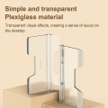 Miniatyrbillede 5 af 5: ??Vertikal bærbar computer stand transparent skrivebord tyngdekraft holder notebook support??