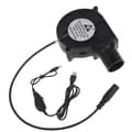 BBQ Luftfläkt USB 5V 12V 5.5x2.1mm Bärbar Lätt Elektrisk BBQ Fläkt