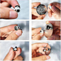 Miniatyrbild 2 av 5: 50 Stycken Magnetiska Nålhållare för Emaljnålar, Silver Låsande Nålklämmor, Perfekt Present för Nålsamlare